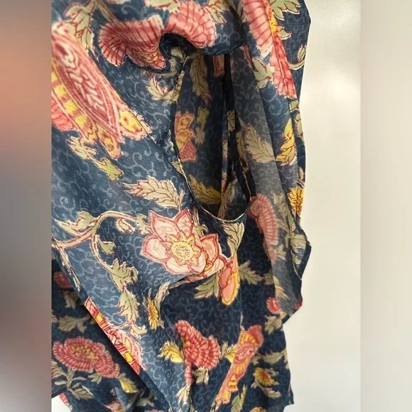 Chaps Women’s Size‎ M Blue Short Sleeve Henley-New - Picture 5 of 11